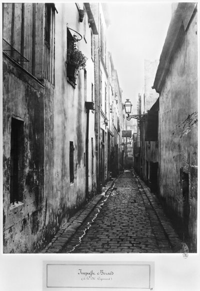 Impasse Briard, from Cite Coquenard, Paris, 1858-78 by Charles Marville